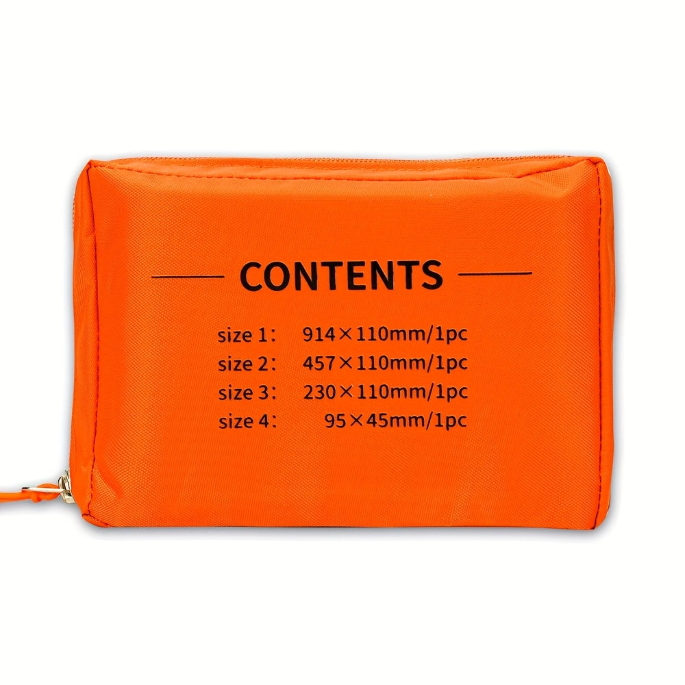 4pcs, Size: 36" X 4.3", 18" X 4.3", 9" X4.3", 4" X 1.7". The Splint Can Be Compactly Rolled Up for Easy Storage In Emergency Kit,