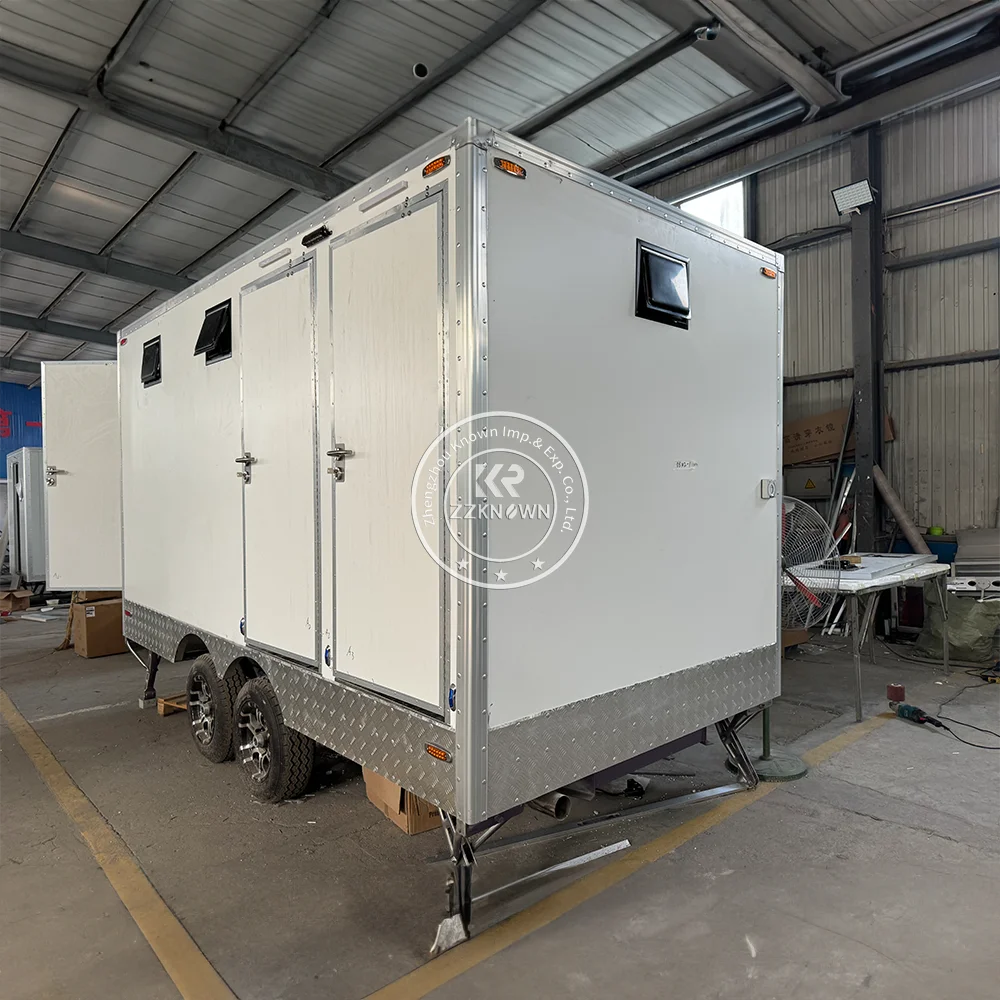 Mobile Porta Potty Toilet Trailer Portable Restrooms Toilets