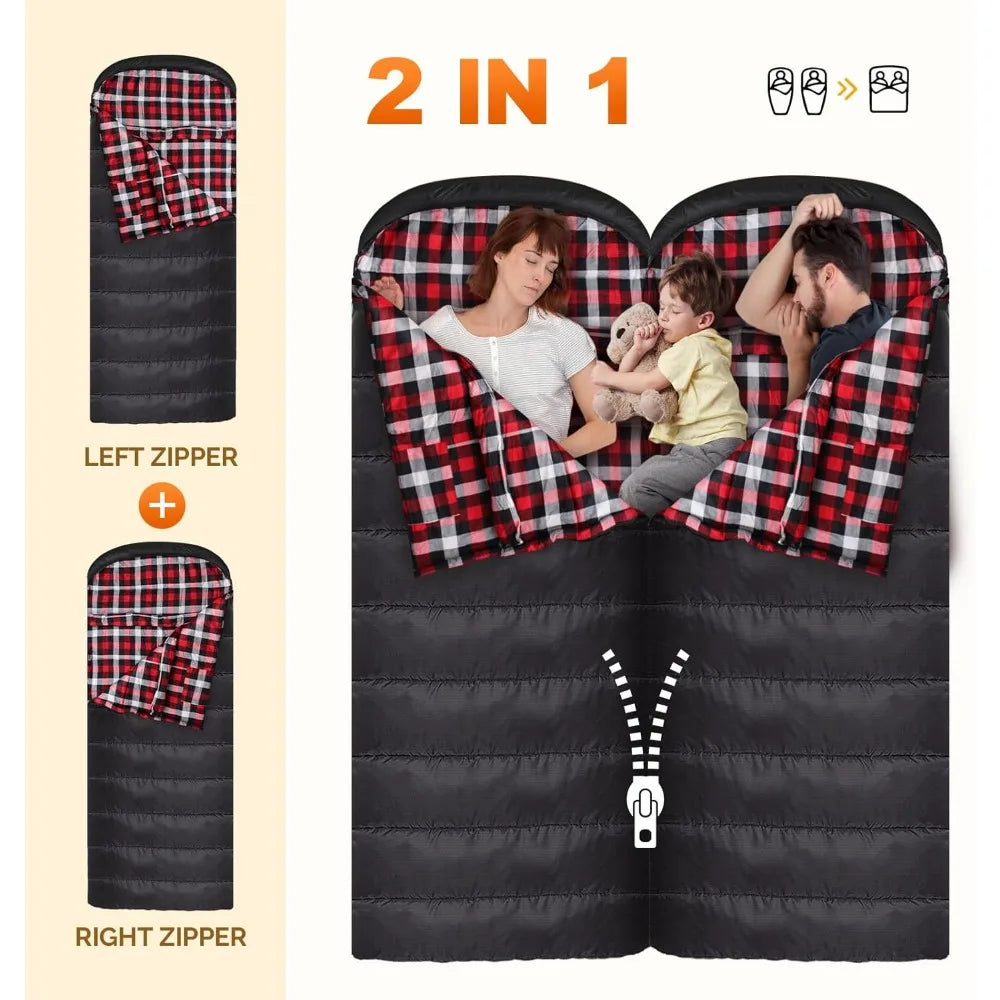 Adults XXL Sleeping Bag 4 Season Big and Tall.