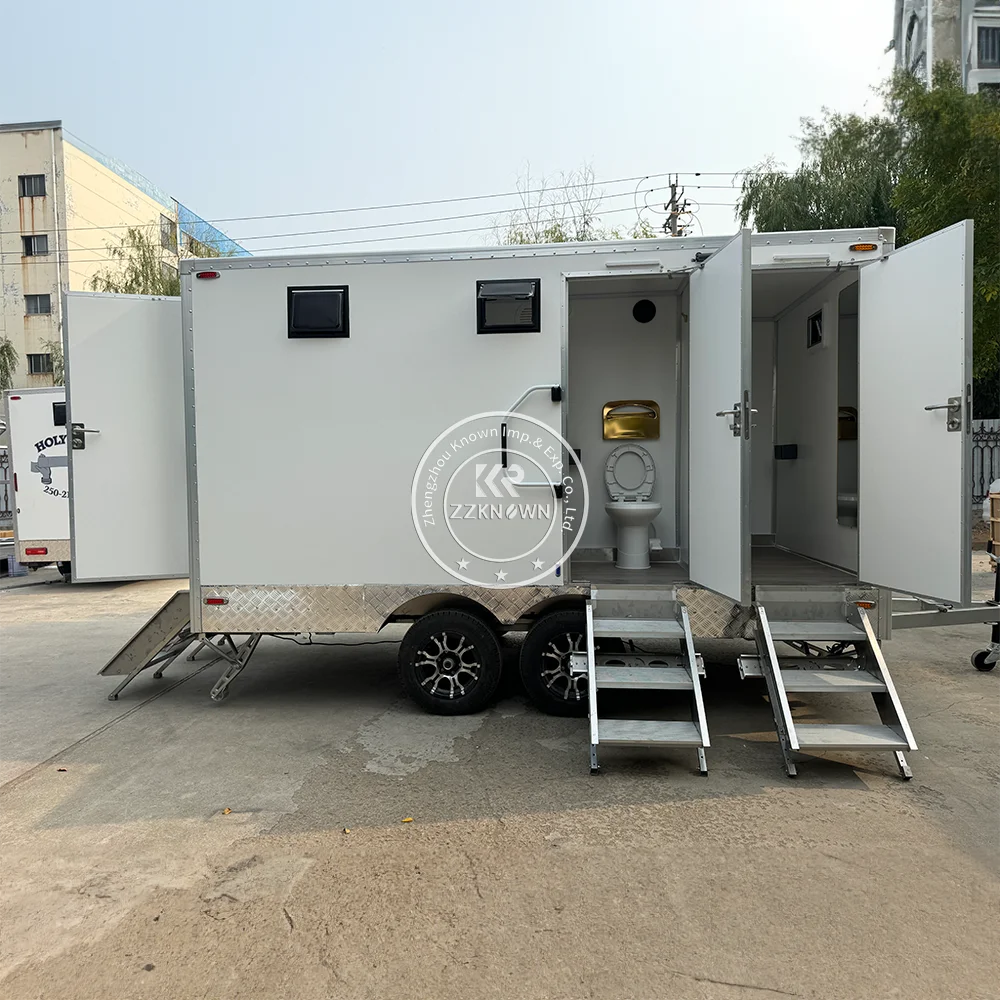 Mobile Porta Potty Toilet Trailer Portable Restrooms Toilets