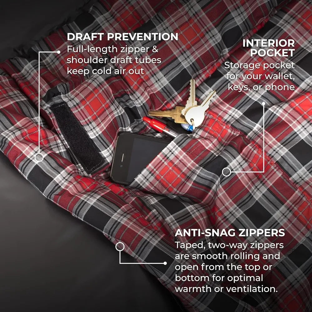 0 Degree Sleeping Bags for Adults and Kids. Camping Made Easy