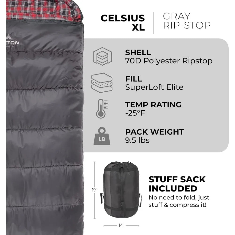 0 Degree Sleeping Bags for Adults and Kids. Camping Made Easy
