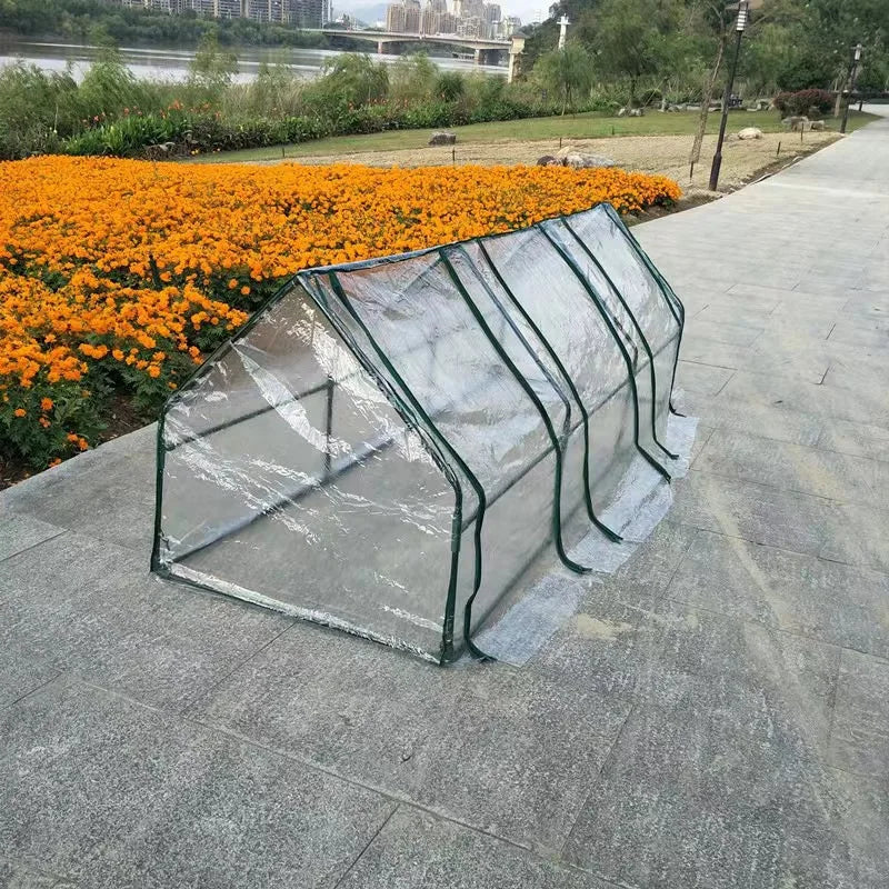 Plant Greenhouse With Frame Outdoor Indoor ,Plant Mini Greenhouse Tent Gardening Backyard Plant Flower Heat Preservation Cover