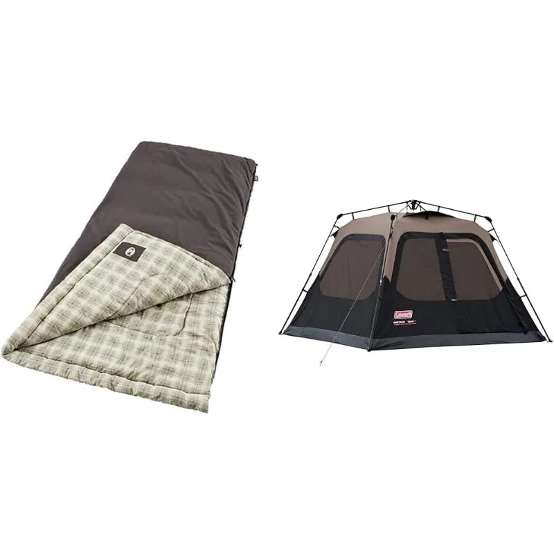 Big & Tall Cold-Weather Sleeping Bag, 10°F Camping Sleeping Bag for Adults.