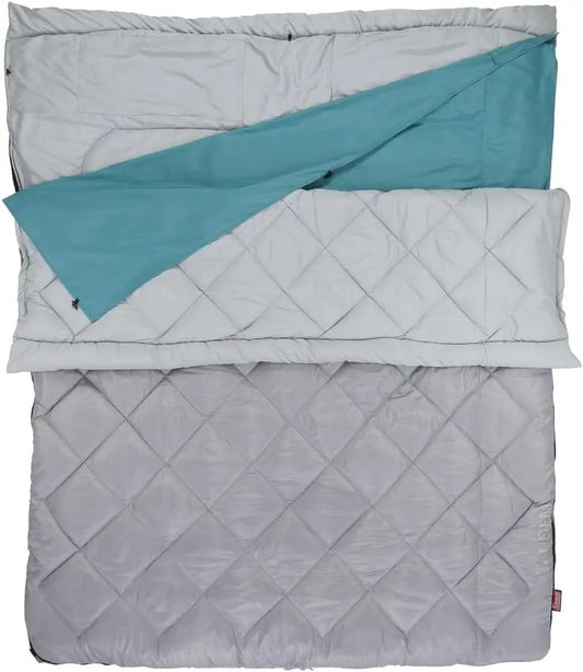 45°F Double Sleeping Bag, Queen Size XL Sleeping Bag with Big & Tall.