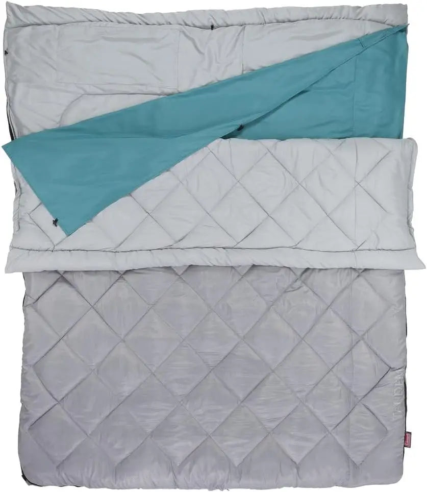 45°F Double Sleeping Bag, Queen Size XL Sleeping Bag with Big & Tall.