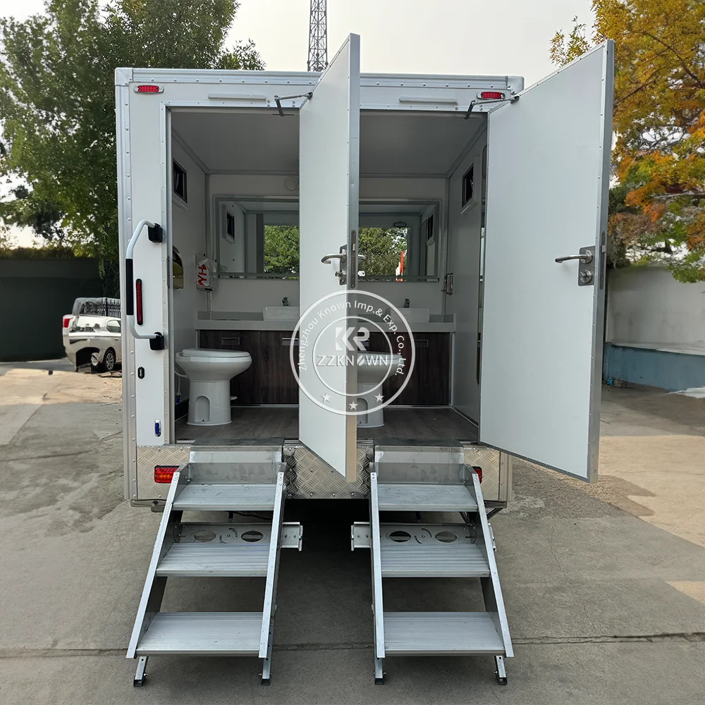 Mobile Porta Potty Toilet Trailer Portable Restrooms Toilets