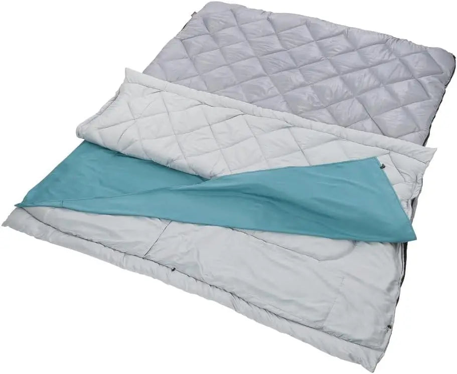 45°F Double Sleeping Bag, Queen Size XL Sleeping Bag with Big & Tall.