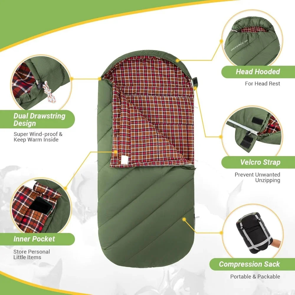Sleeping Bag for Adults, Bag for Camping Backpacking.