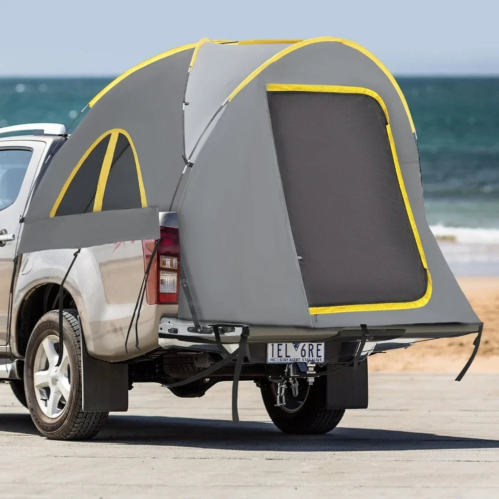 Pickup Truck Tent, Double Layer for 5.5-6.5 FT Truck Bed.