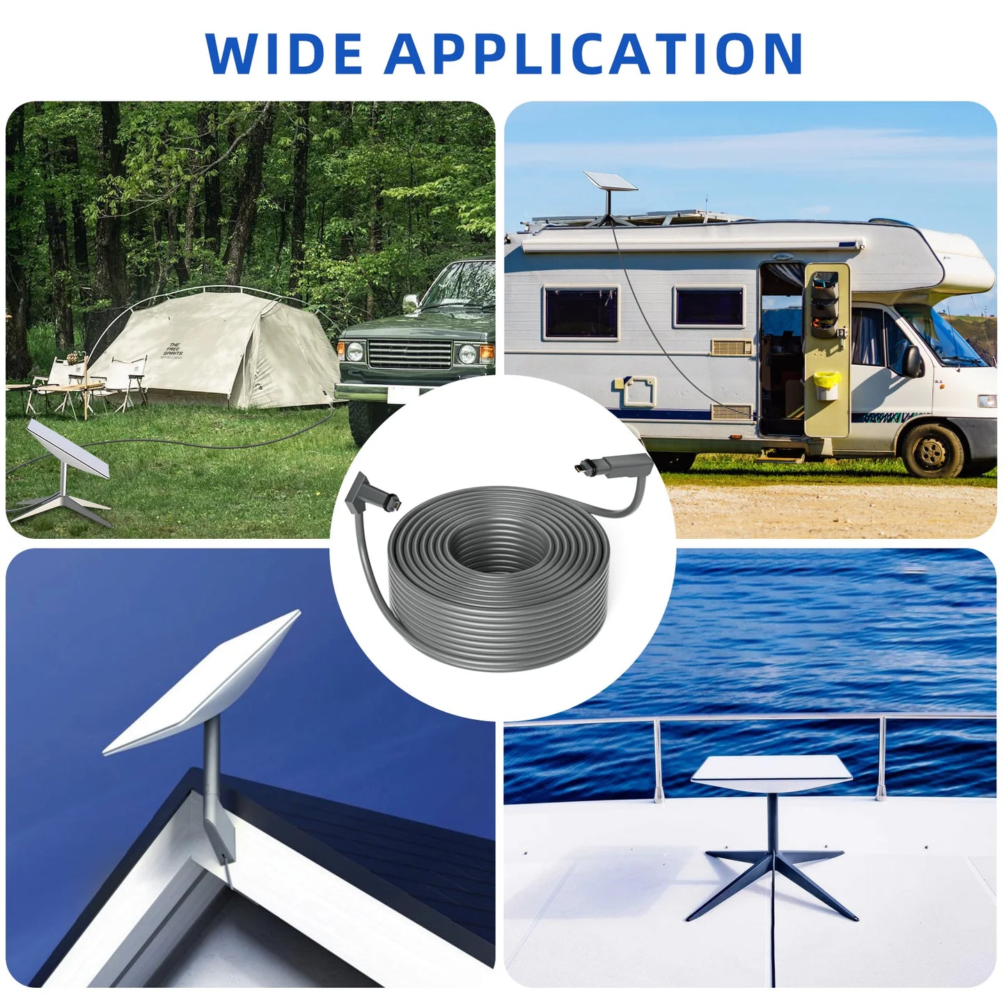 Starlink Satellite Cable For Starlink V2/Gen2 Dish Extension Web Cable Repair Kit Extension Replacement plug and play