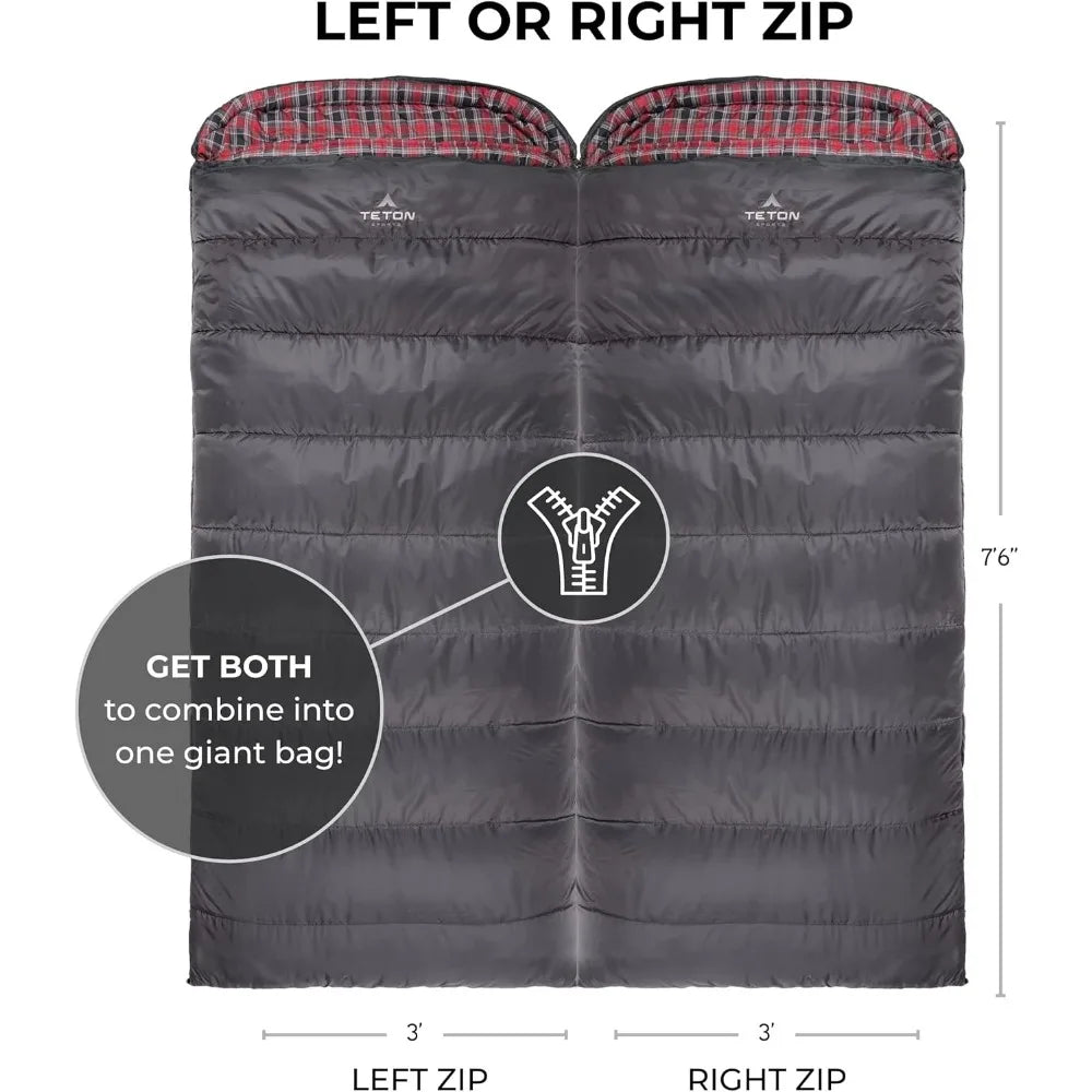 0 Degree Sleeping Bags for Adults and Kids. Camping Made Easy