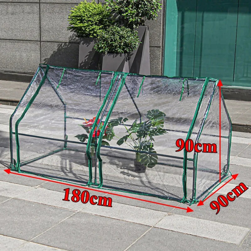 Plant Greenhouse With Frame Outdoor Indoor ,Plant Mini Greenhouse Tent Gardening Backyard Plant Flower Heat Preservation Cover