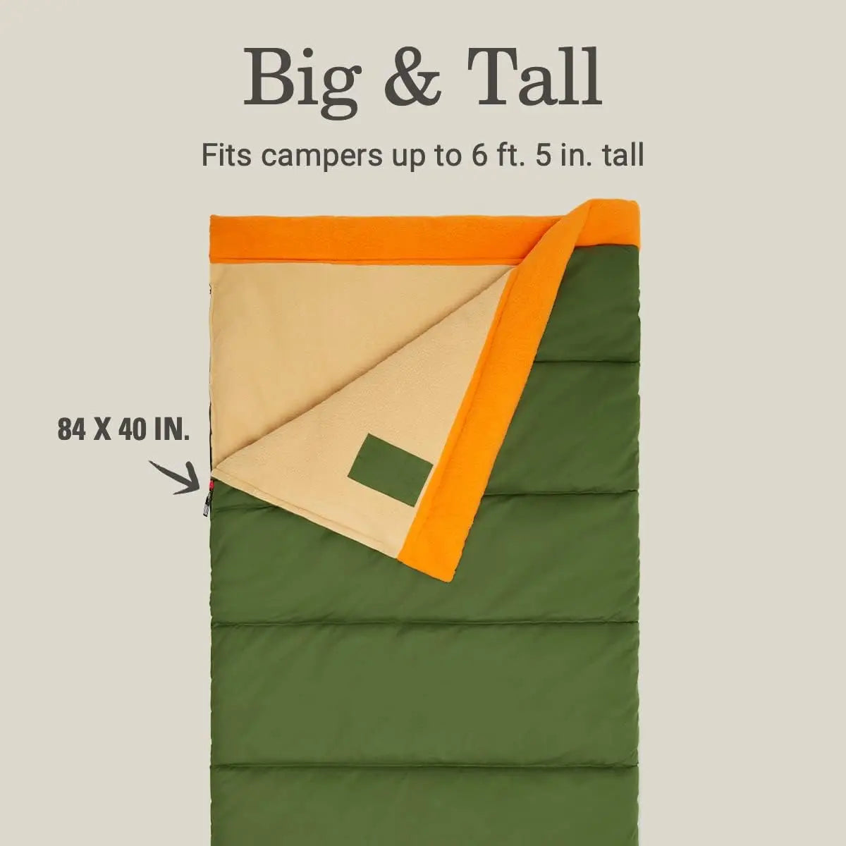 Big Game 0°F Big & Tall Sleeping Bag,