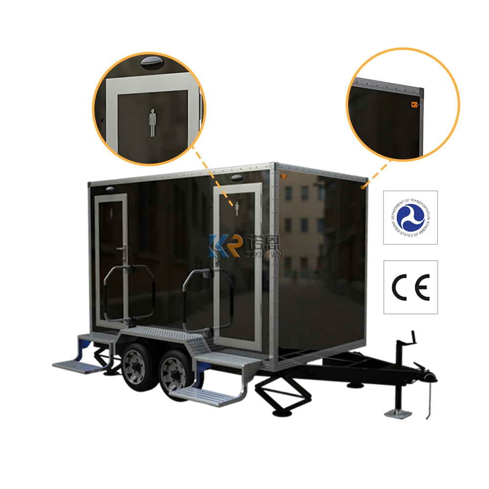 Mobile Bathroom Toilet Trailer Portable Restroom Shower
