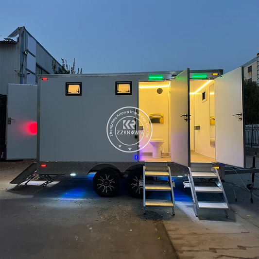 Mobile Porta Potty Toilet Trailer Portable Restrooms Toilets
