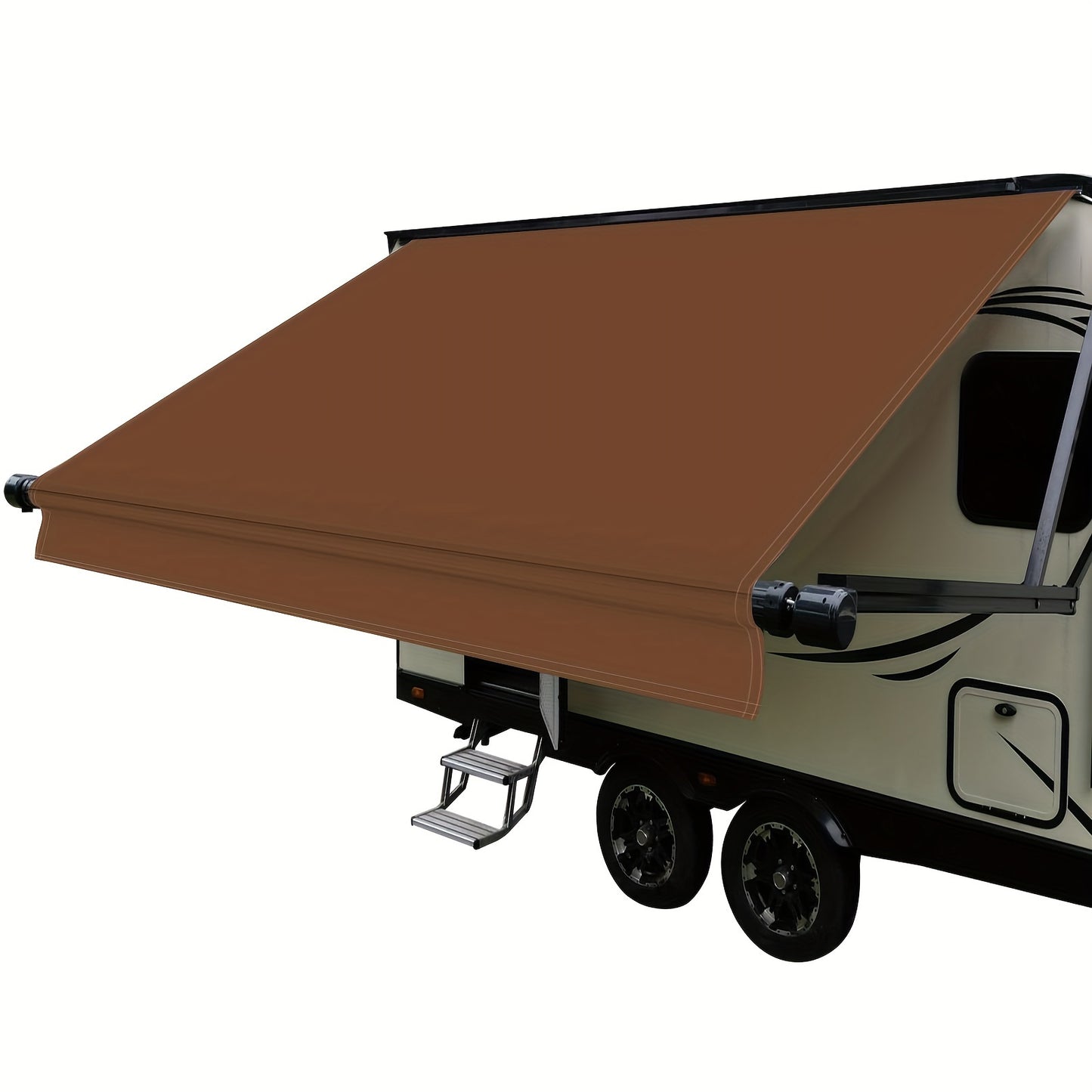 RV Awning Fabric Replacement Heavy Duty 16 Oz Vinyl Fabric Awning, Double-Sided Coating Universal Awning, Replacement For All Trailer