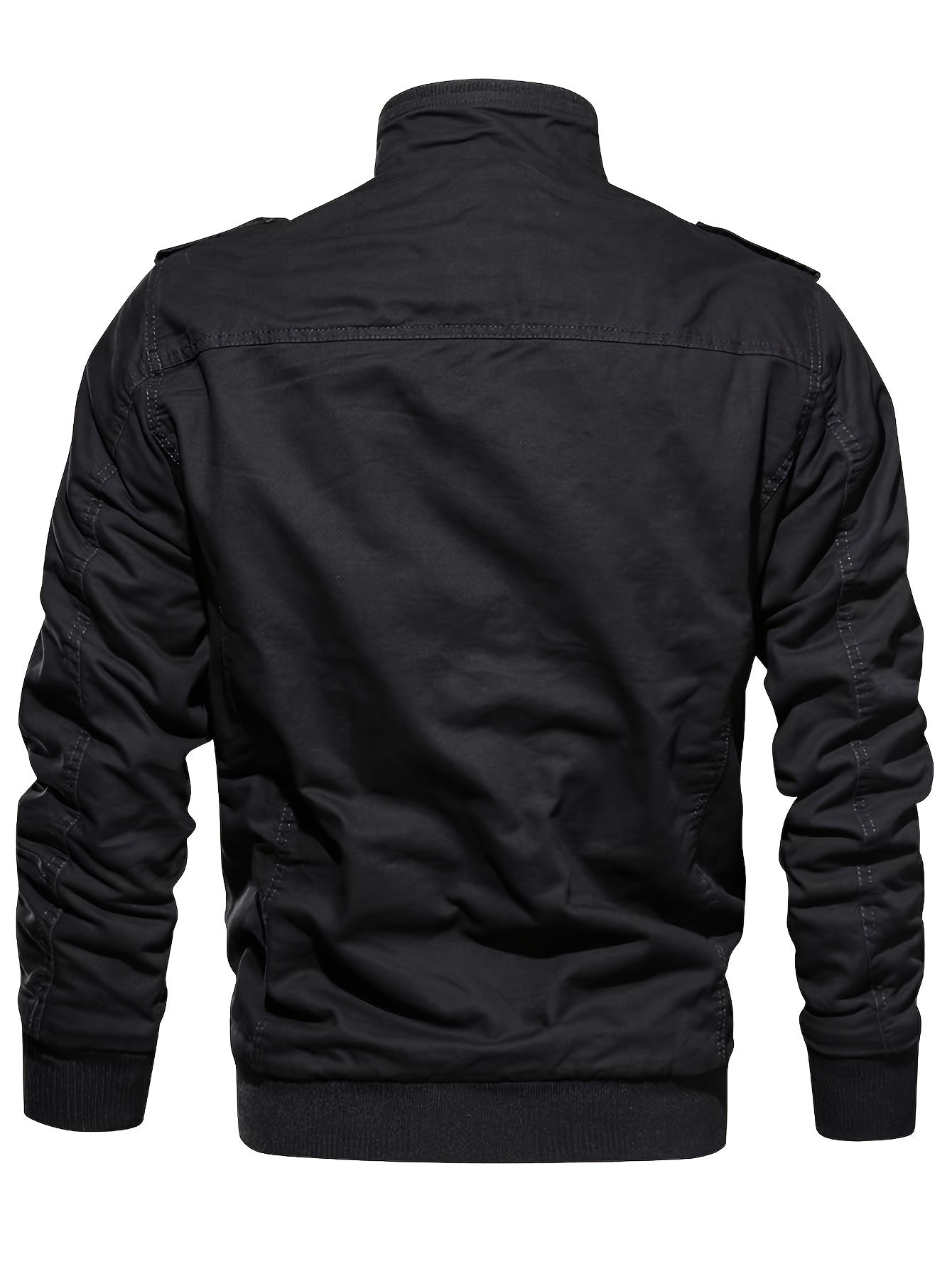 Men's Fleece Jacket And Coat Winter Full Zip Multi-Pocket 2 Chest Pockets 2 Side Pockets And 1 Inner Pocket Fleece Lined Windproof