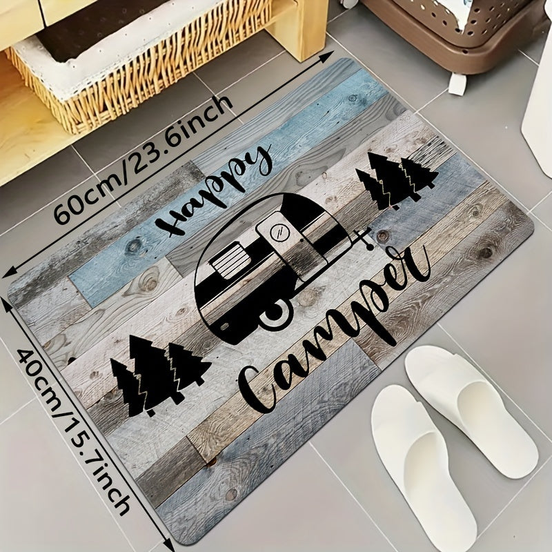 Happy Camper Theme Bath Mat Set