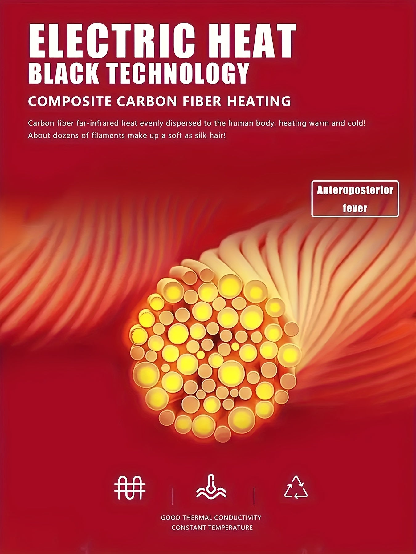 Men's USB Heating Sleeveless Zipper Vest With 21 Heating Zones