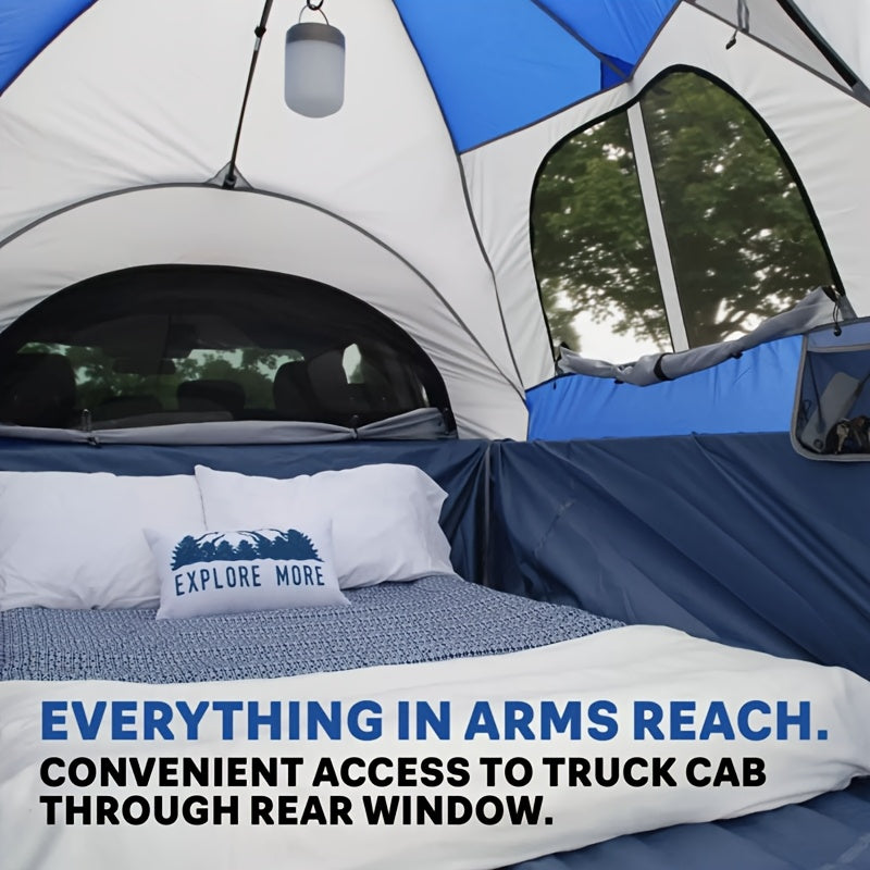 Portable 2-Person Truck Bed Tent - Waterproof, Double Layer, Easy Setup for Camping