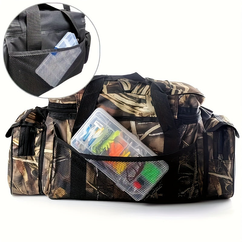 Bag Single Shoulder Crossbody Bag Outdoor Large Capacity Fishing Gear Storage Bag