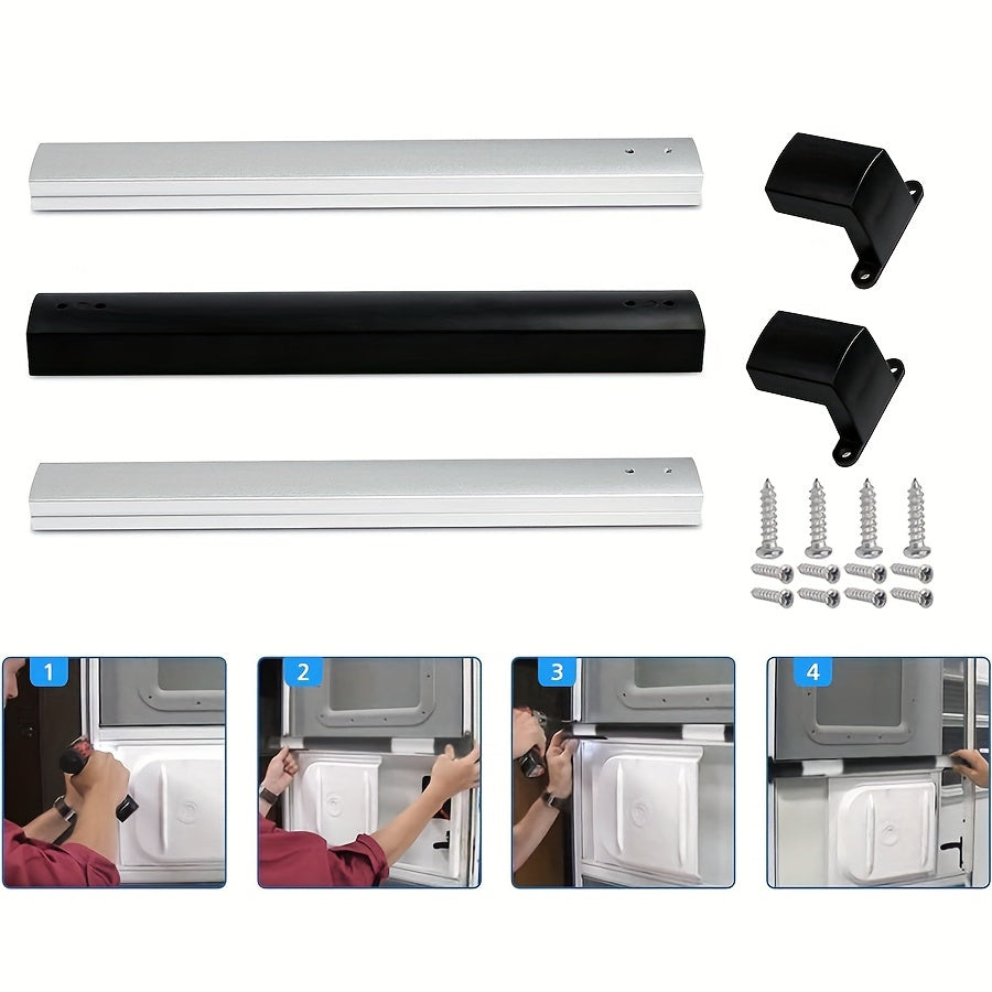 RV Screen Door Crossbar Handle, Adjustable Grip 21.65 To 28.74 Inches, Sturdy And Safe Anti Slip Handle