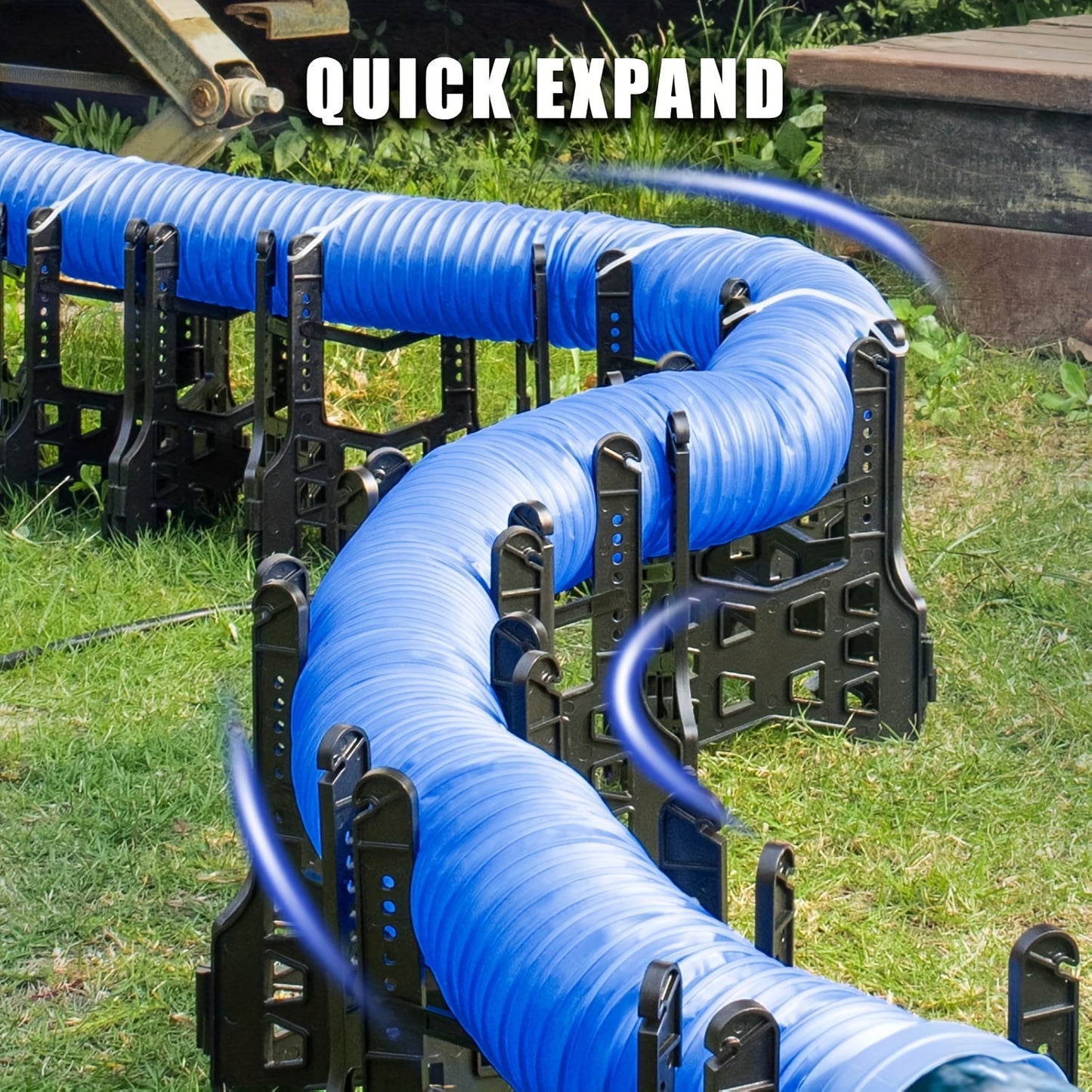 RV Sewer Hose Support 10 Feet, Height-Adjustable ABS Sewer Hose Support For RV Camper, Easy To Set Up, And Protects And Supports Sewer Hose