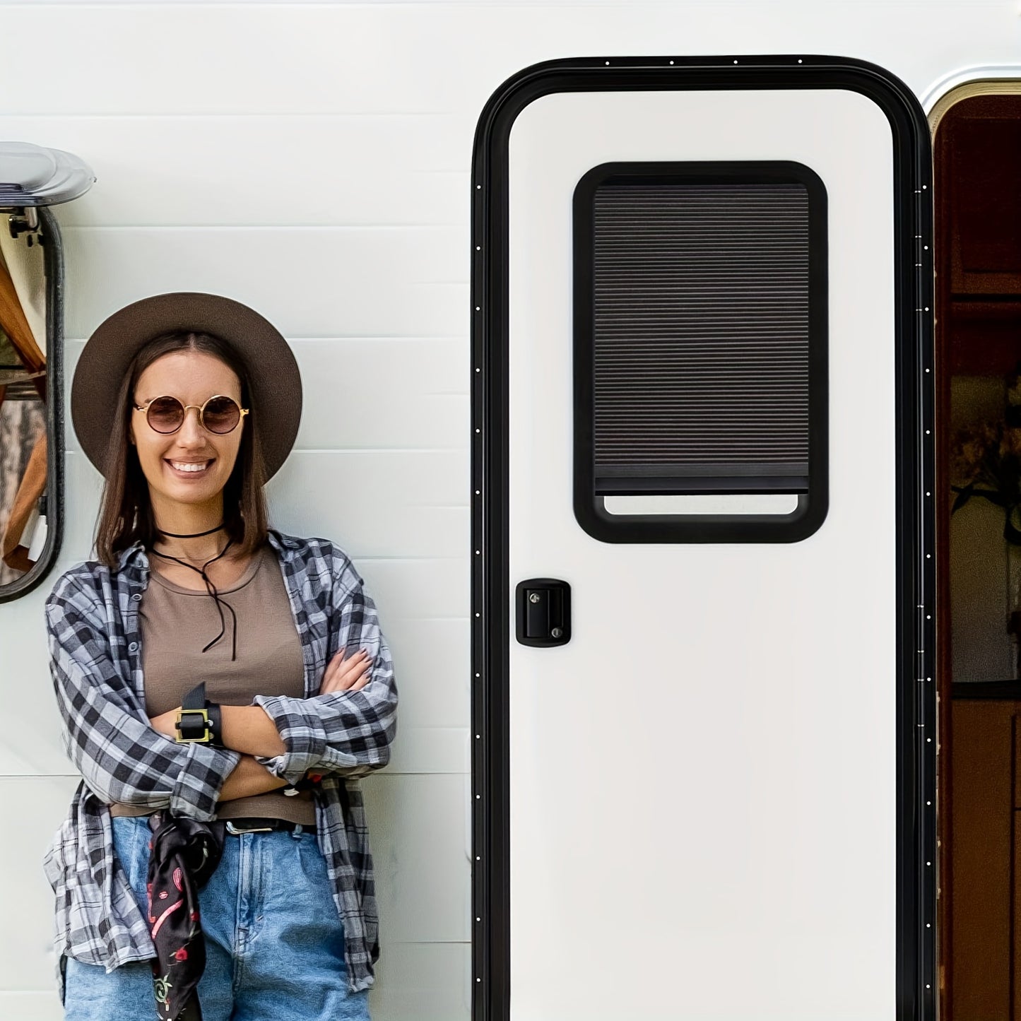 Door Window Shades, Replacements for Entry Doors, 12'' x 21''