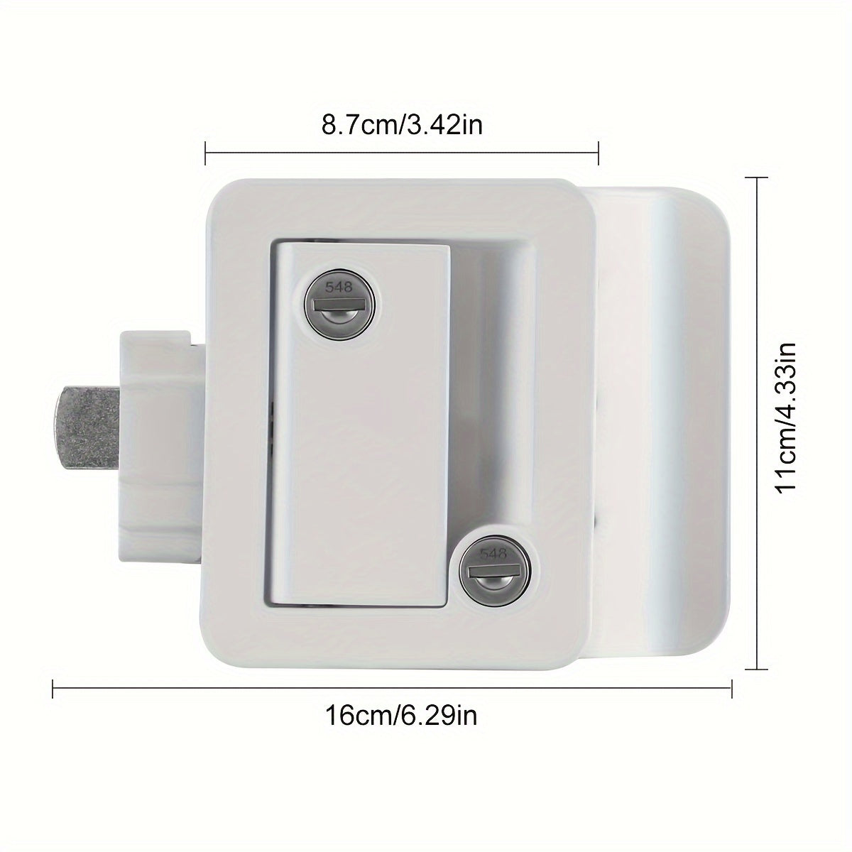 RV Door Lock Replacement Kit With Keys, Durable, Corrosion Resistant