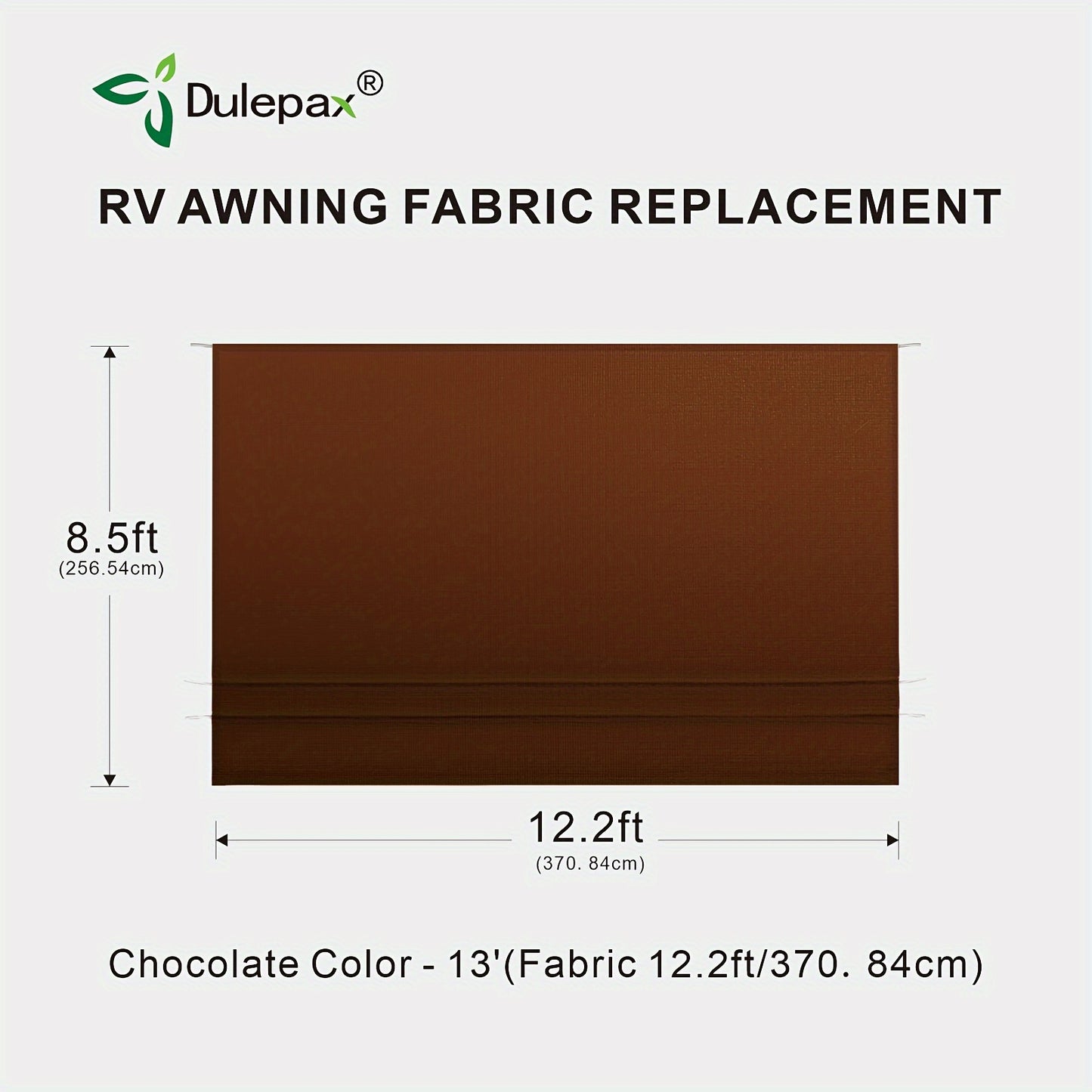 RV Awning Fabric Replacement Heavy Duty 16 Oz Vinyl Fabric Awning, Double-Sided Coating Universal Awning, Replacement For All Trailer