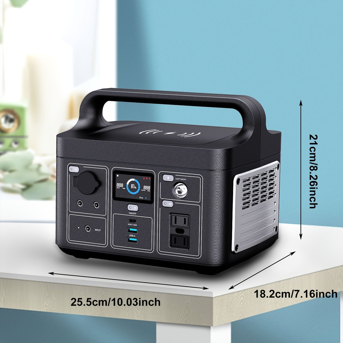 2000W High-Capacity Portable Power Station with USB & Multiple Device Connections