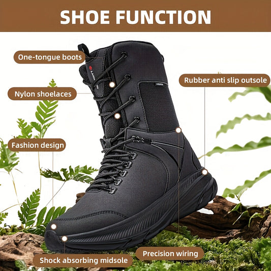 Men's Waterproof Hiking Boots, Anti Slip Lightweight Boots