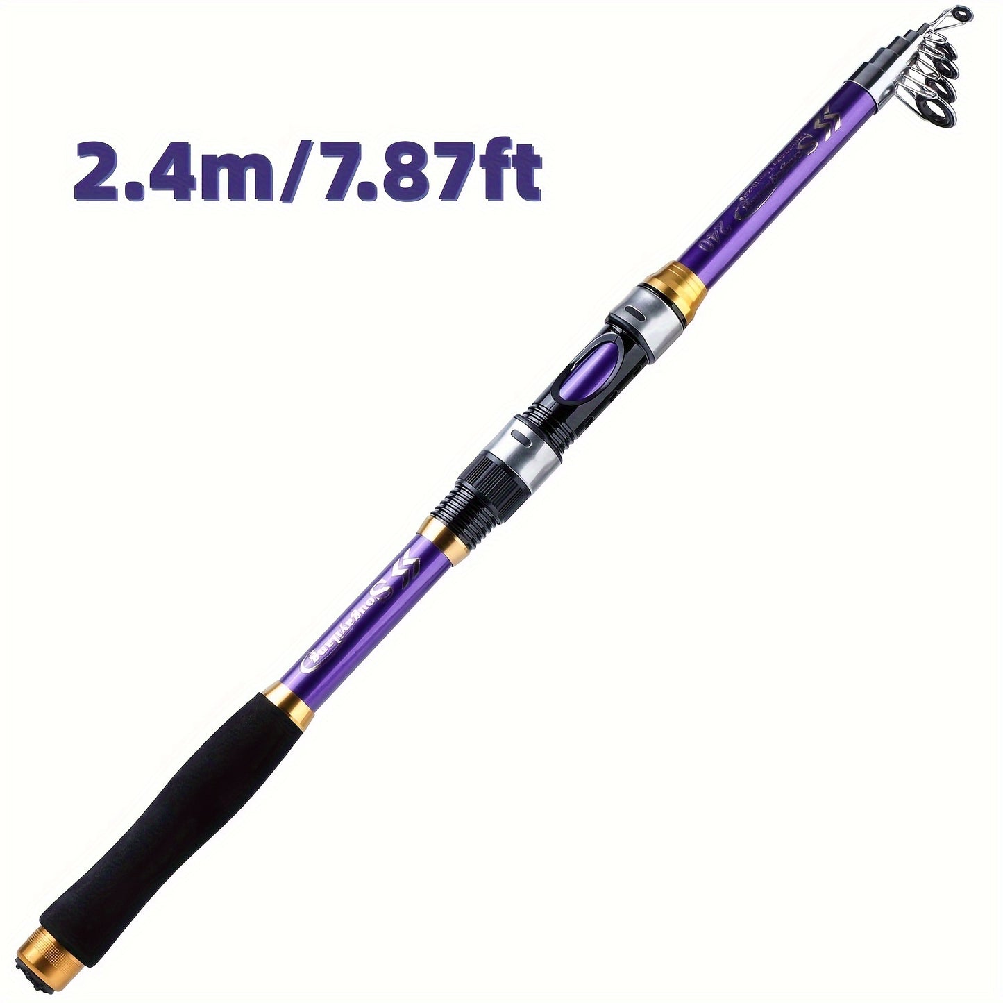 Sougayilang Telescopic Fishing Rods 1.8~3.3m Glass Fiber Spinning Rod