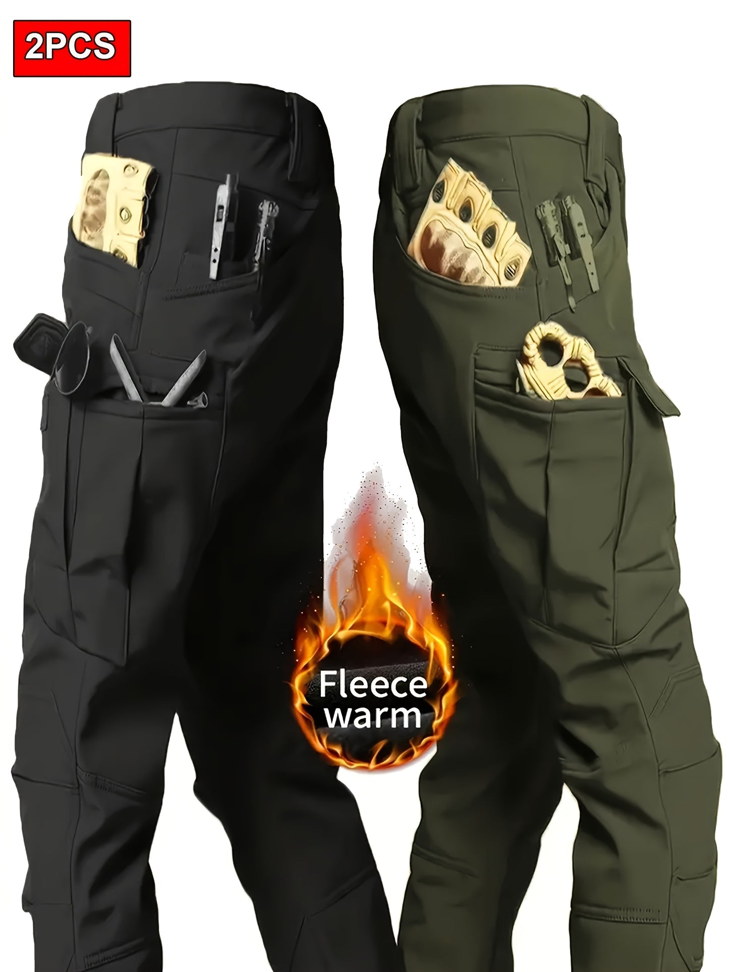 2-Pack Men's Casual Outdoor Tactical Pants