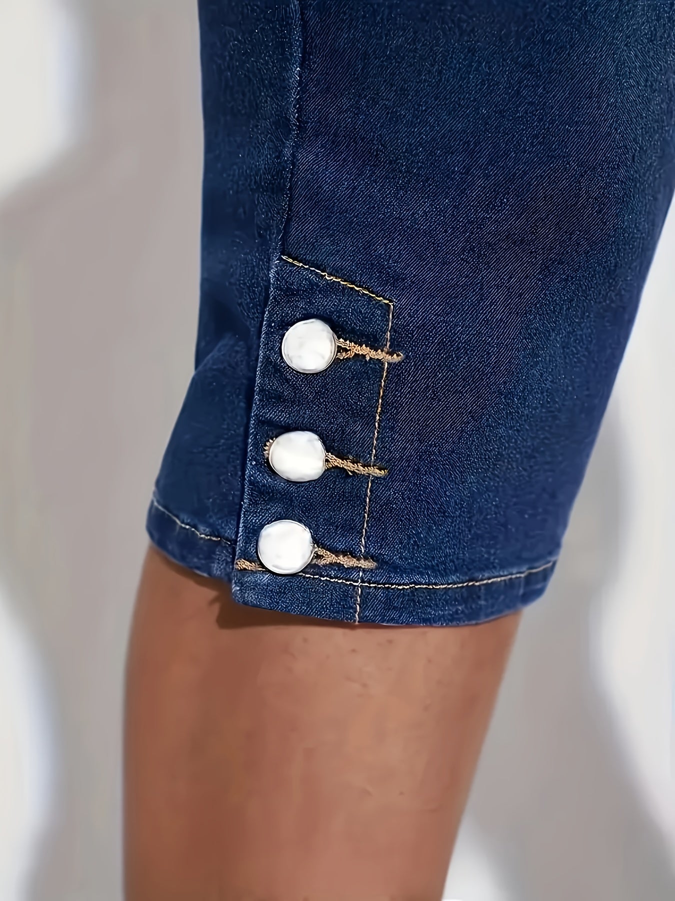 Women's High Waist Stretch Denim Shorts