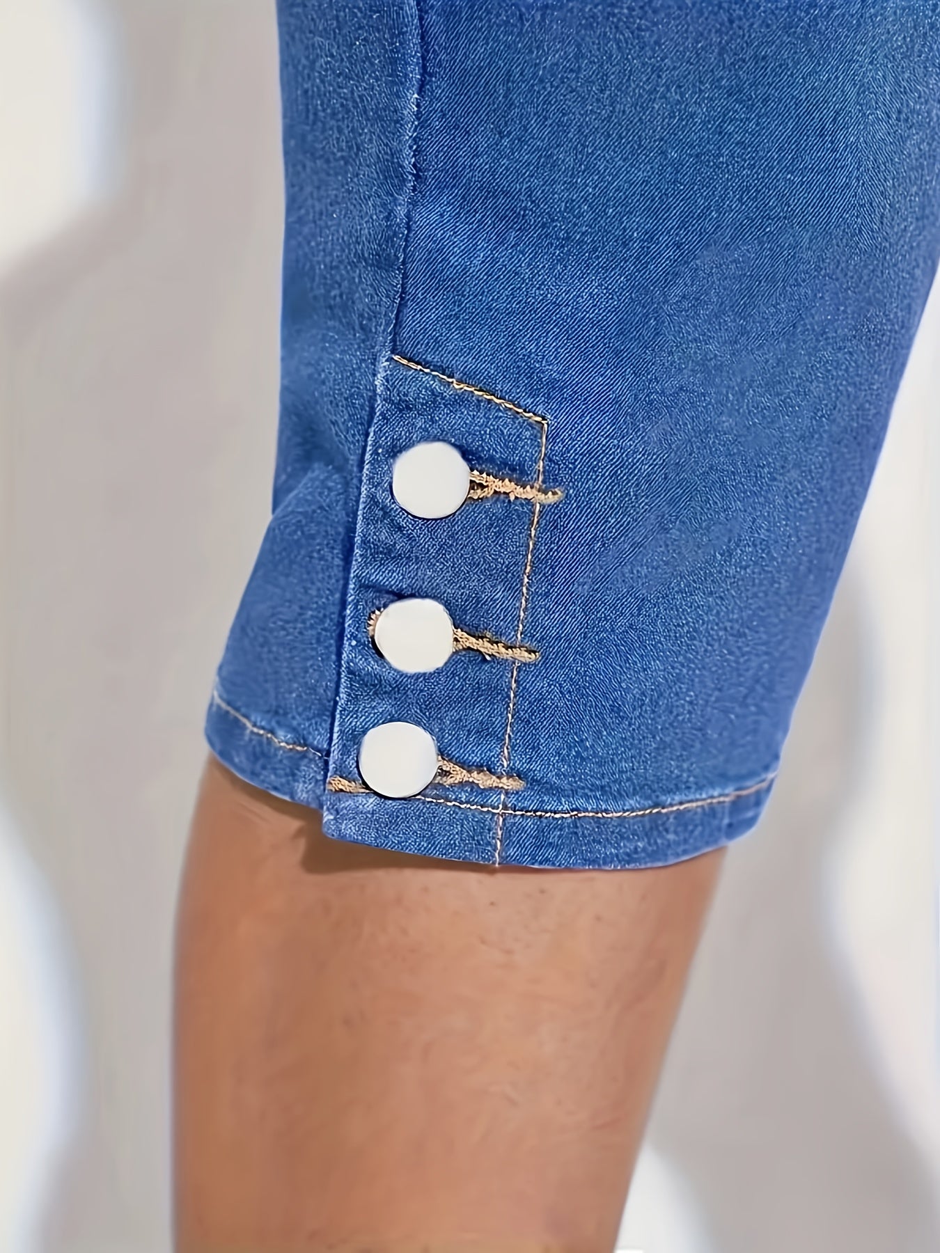 Women's High Waist Stretch Denim Shorts