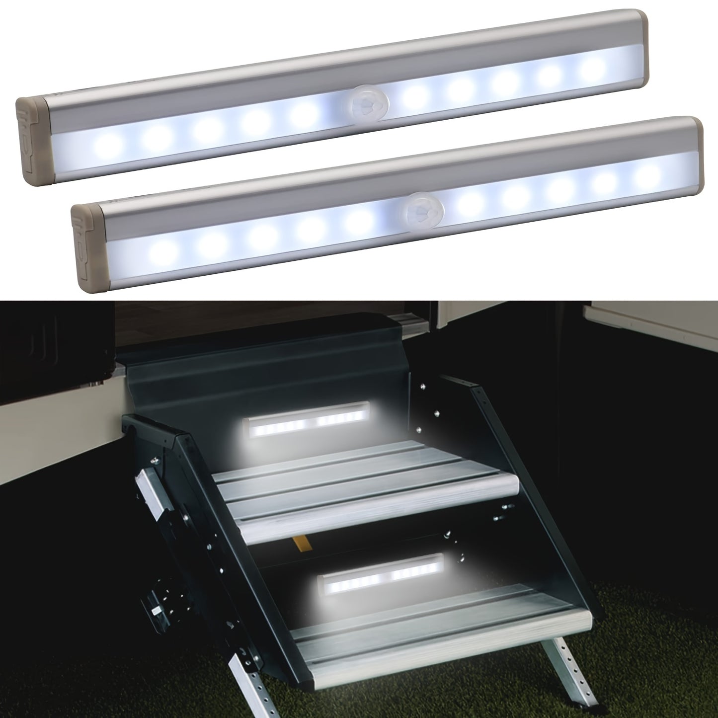 2pcs Motion Activated RV Step Lights