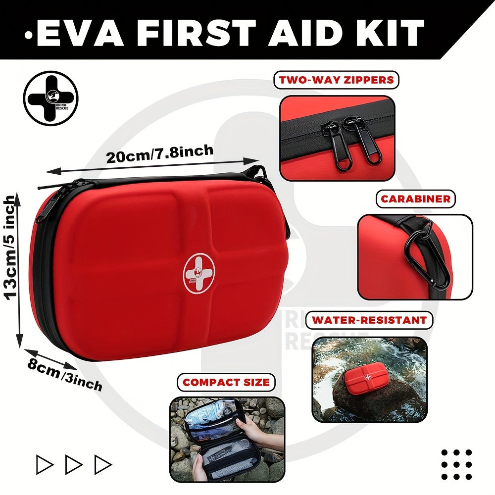 First Aid Kit, HSA/FSA Eligible, Waterproof Portable Emergency Kit For Travel