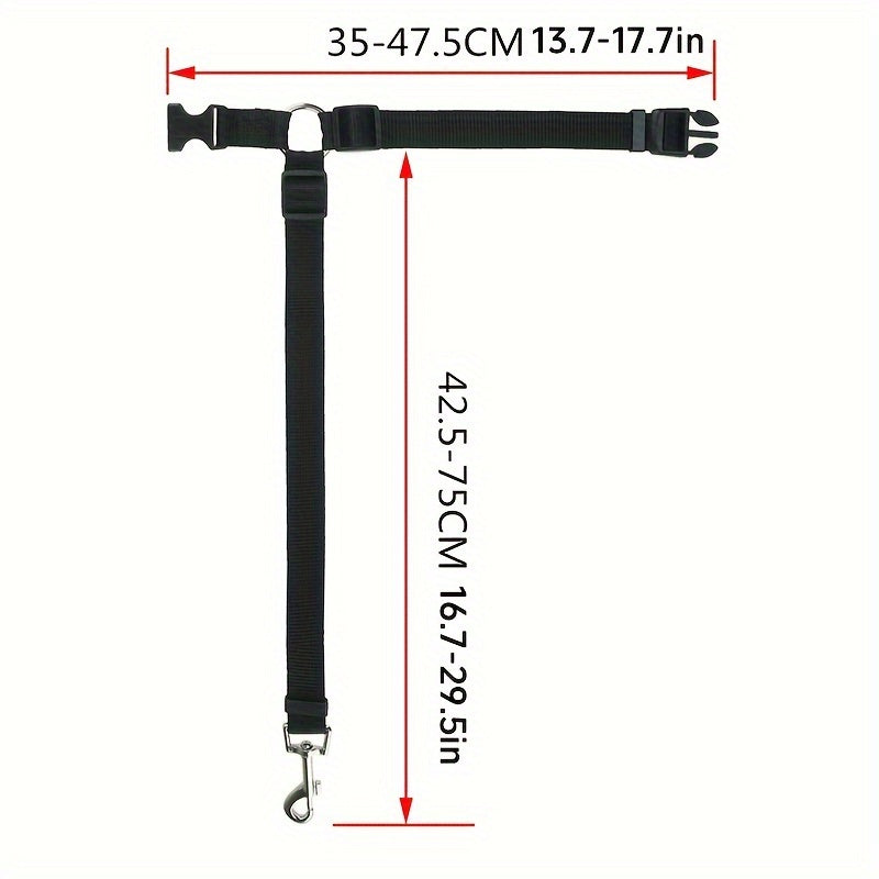 1pc Pet Car Tether Safety Leash For Dogs In Vehicles, Dog Seat Belt Tether