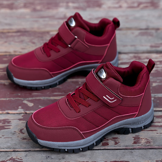 Women's All-Season Breathable Mesh Hiking Boots with Easy Hook-and-loop Fastener Strap