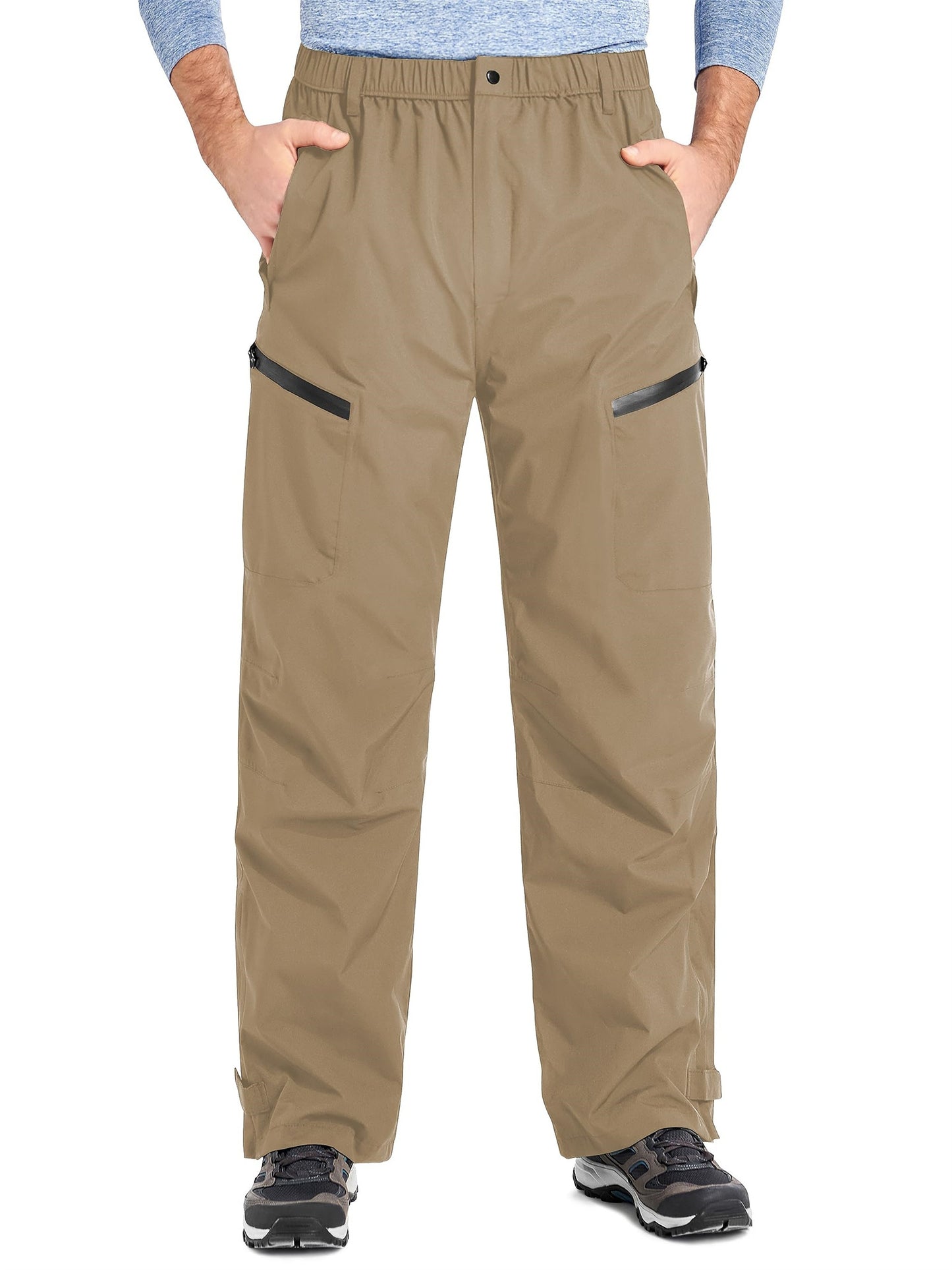 Men's Rain Pants, Lightweight Packable Pants