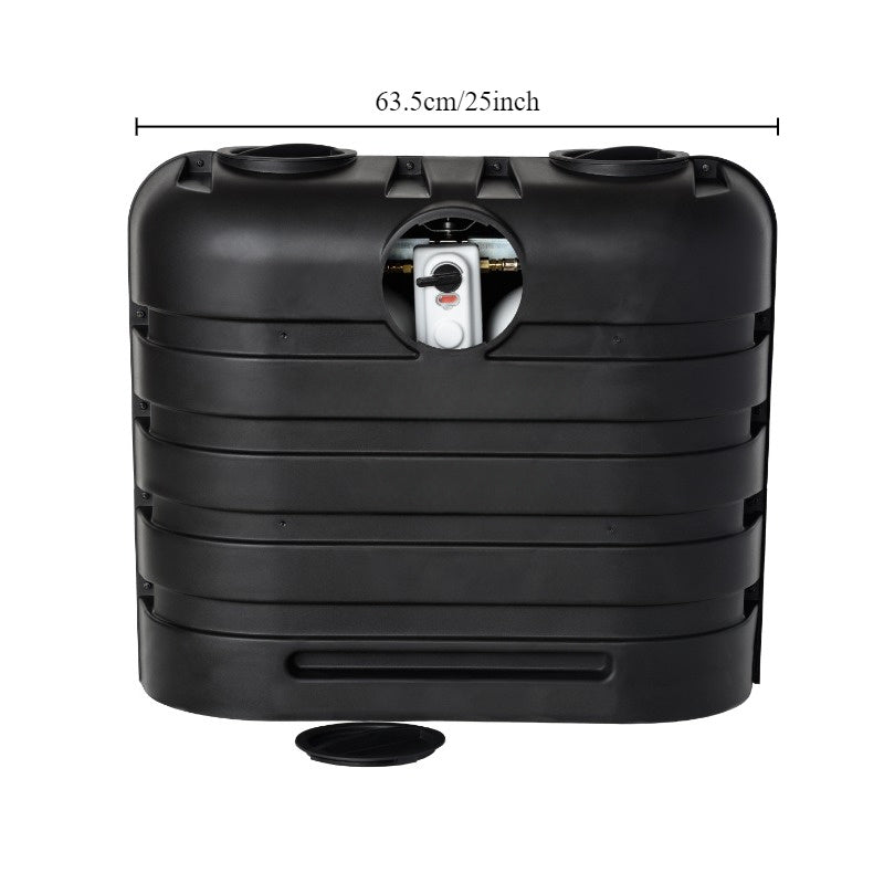 RV Accessories - Black Heavy-Duty Polypropylene 7.14 Lb Tank Cover