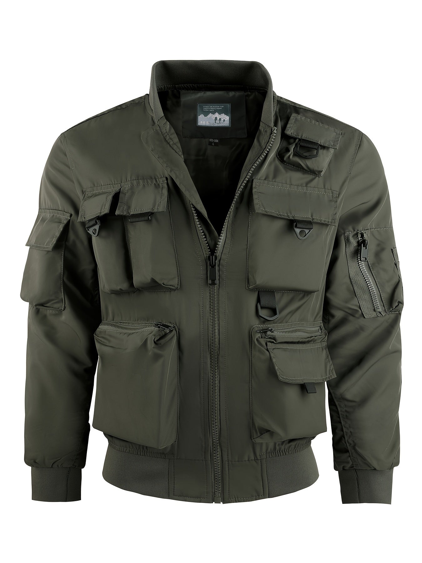 Men New Casual Cargo Multi-Pocket Jacket