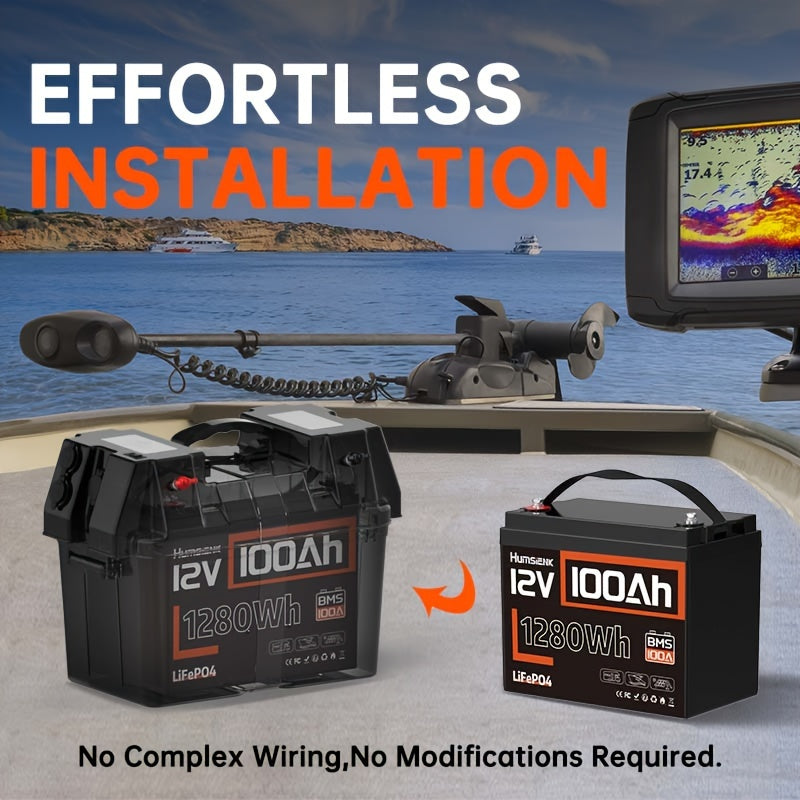 12V 100Ah LiFePO4 Battery - Low-temperature Shielding