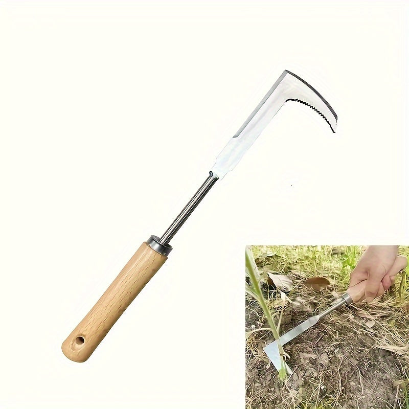 Weeding Knife, Weeding Tool, Garden Rake, Manganese Steel Horn, Hand-held Soil Dredging, Wild Vegetable Digging