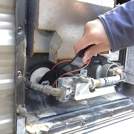 RV Water Heater Drain Plug Kit, Include Angled Wrench, 4 Pieces 1/2" NPT Replacement Plugs And 1 Roll PTFE Tape