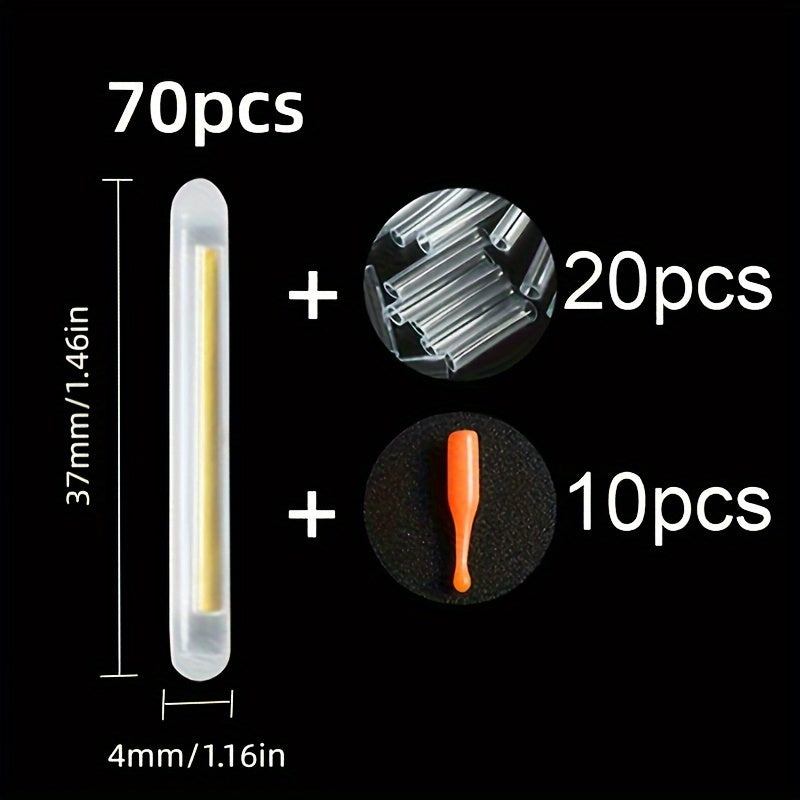 100pcs Luminous Float Sticks With Accessories - Night Fishing Supplies