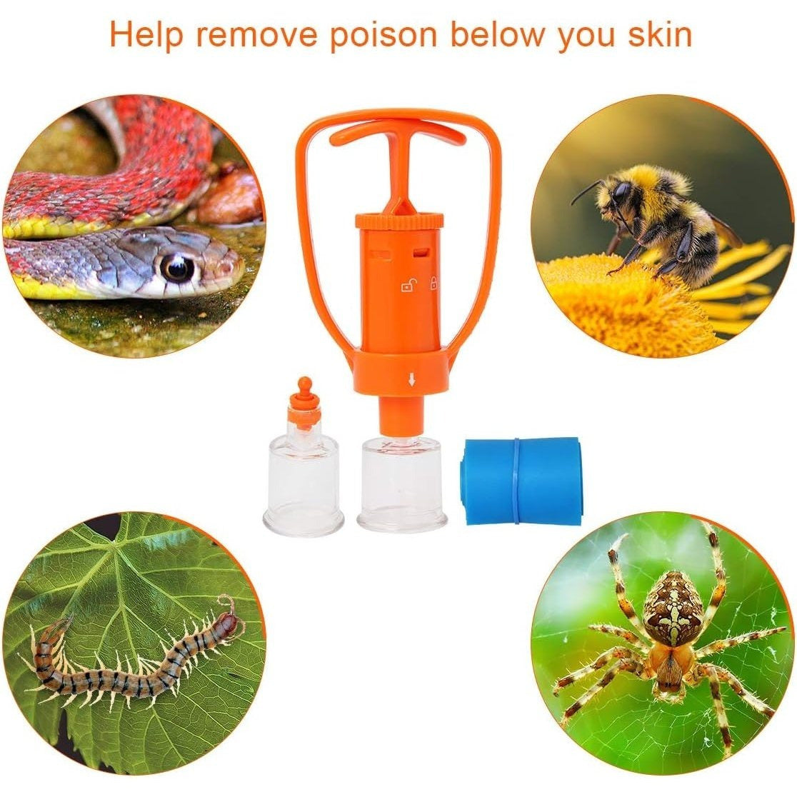 Emergency Kit, 2-Person Emergency Survival Tent Shelter, with Snake Bite Kit