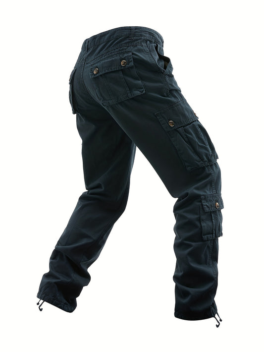 Large Size Men Outdoor Cotton Wash Multi-pocket pants